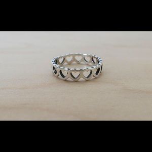 James Avery silver heart ring size 5.5